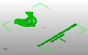 小鸟书签斜视图