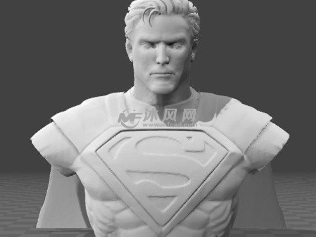 超人半身像三维模型