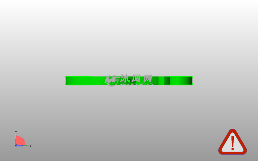 小牛钥匙链侧视图