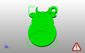 小牛钥匙链主视图