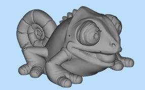 变色龙三维模型