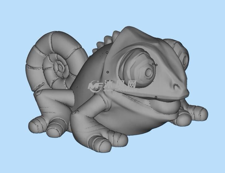 变色龙三维模型