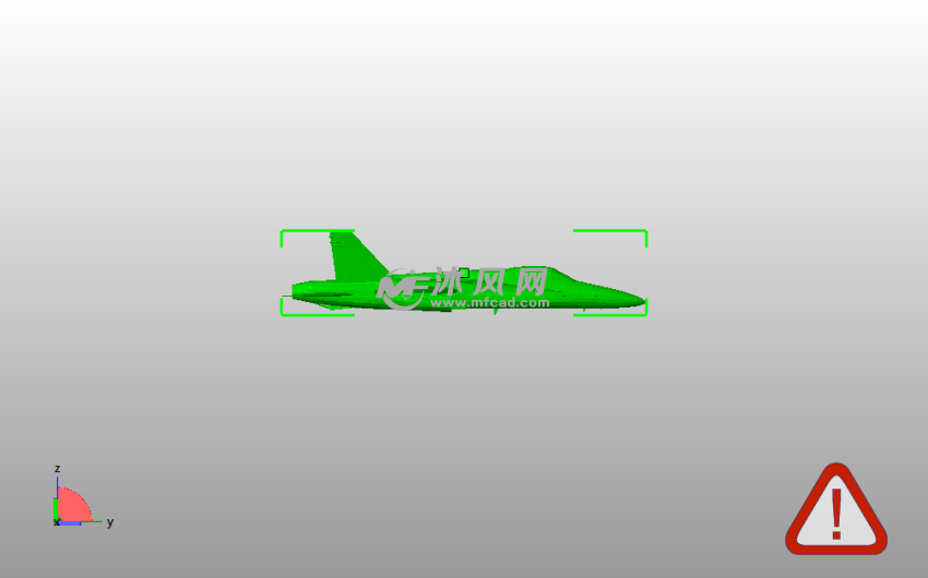 YF-17战斗机侧视图