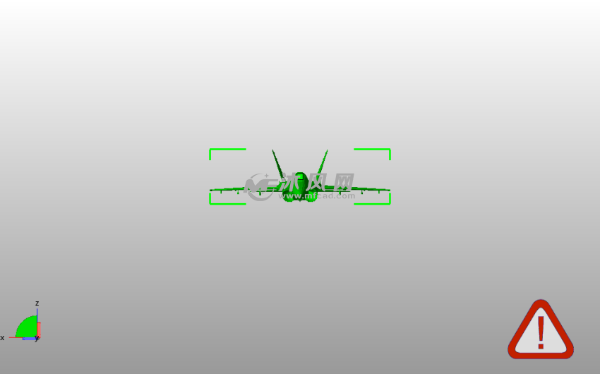 YF-17战斗机主视图