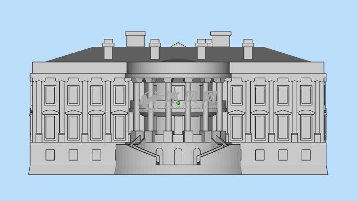 3d打印白宫模型