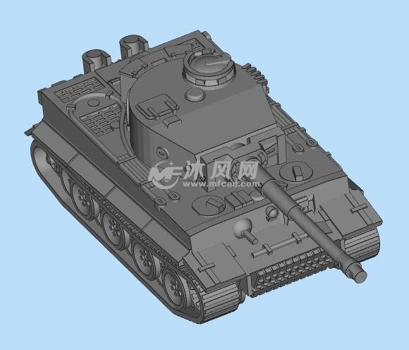 坦克模型三维设计