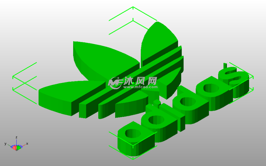 Adidas Logo斜视图