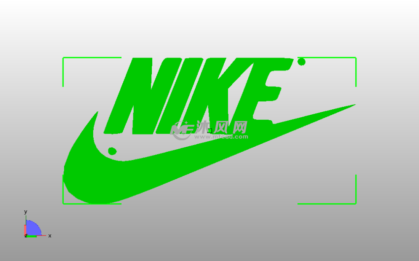 NIKE带文字LOGO主视图