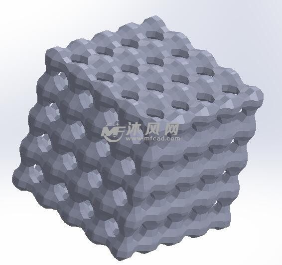镂空立方三维模型