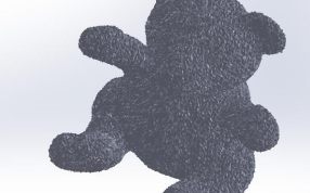 模糊的熊3D打印模型下载