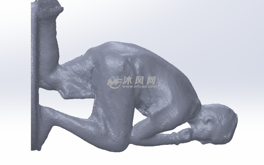 人物肖像左视图