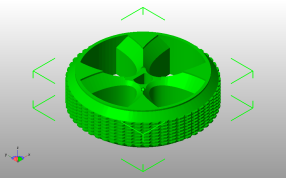 打印机进料轮斜视图