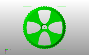 打印机进料轮俯视图