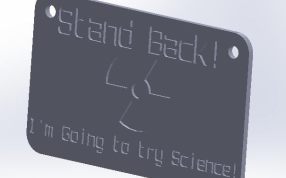 Science Attempt Sign