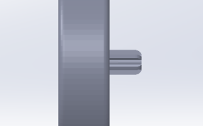 放在水瓶上的相机支架侧视图