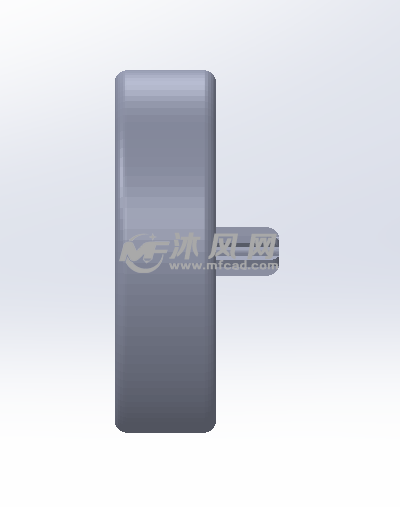 放在水瓶上的相机支架侧视图