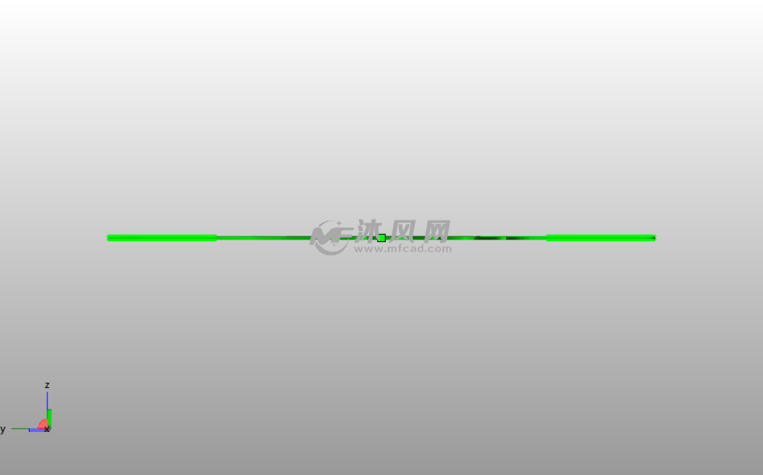  枫叶书签侧视图