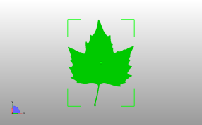  枫叶书签主视图