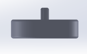 放在水瓶上的相机支架俯视图