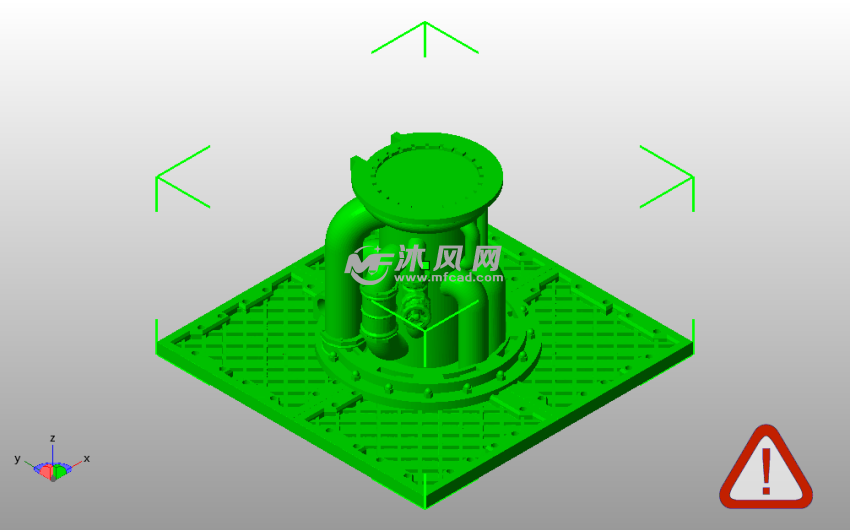 核电厂管道斜视图