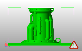 核电厂管道侧视图