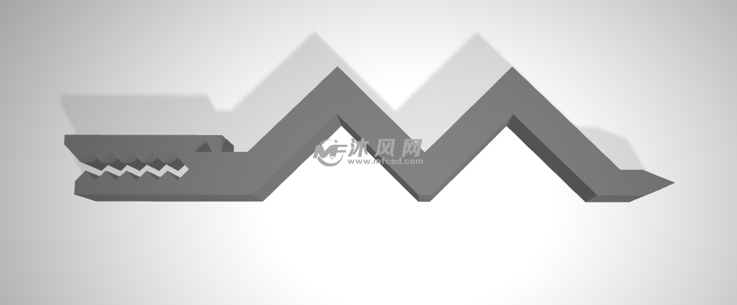 长牙的长蛇正面