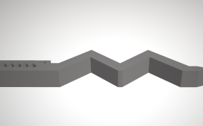 长牙的长蛇侧面