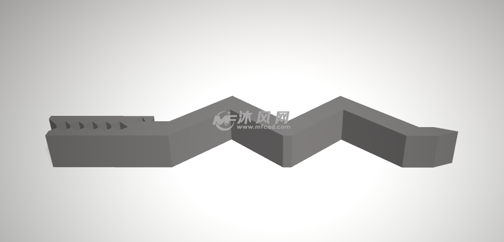 长牙的长蛇侧面