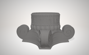 柱子的装饰正面