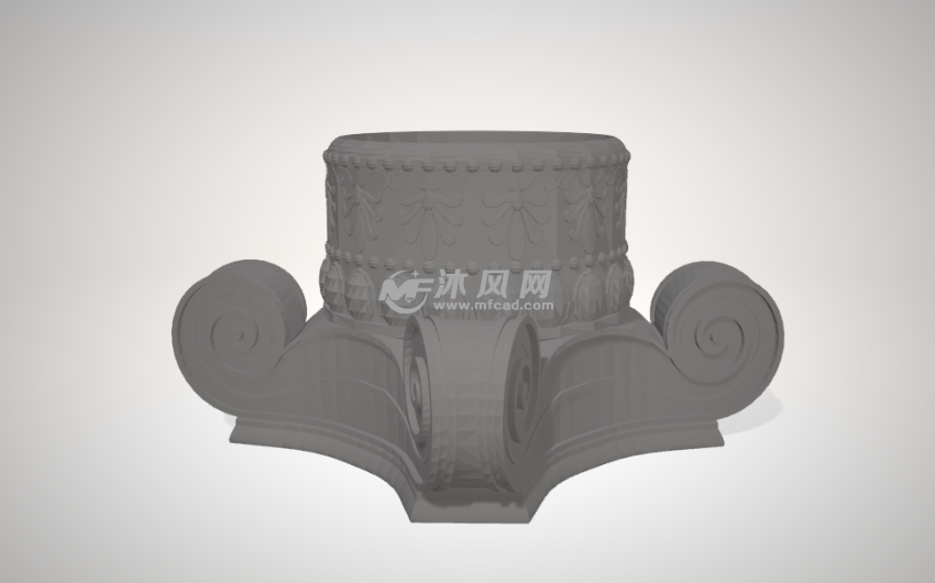 柱子的装饰正面