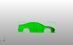 车身壳体侧视图