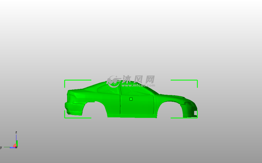 车身壳体侧视图