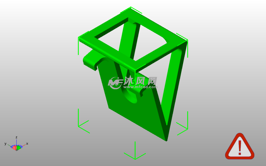 手机支架斜视图