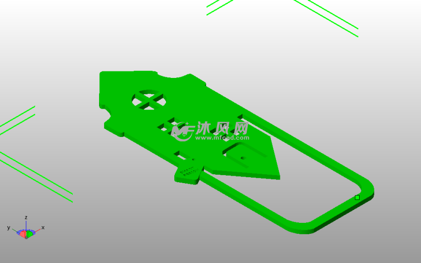 小房子书签斜视图