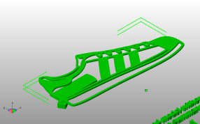 鞋子书签斜视图
