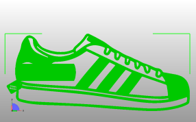 鞋子书签俯视图