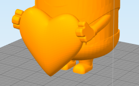 小黄人爱心结构放大图