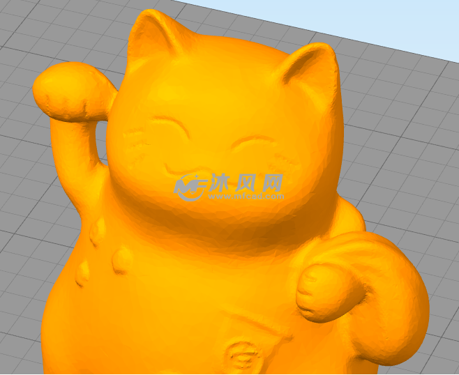 麦田招财猫头部结构放大图