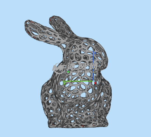 镂空钥匙扣建模