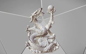 双龙戏珠三维模型