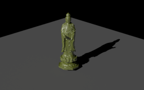 观音正面渲染图