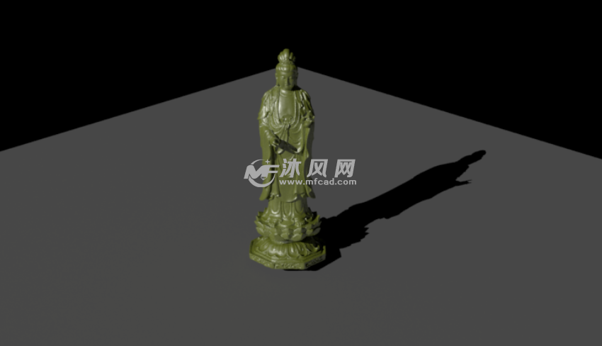 观音正面渲染图