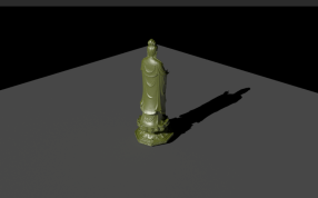 观音背面渲染图