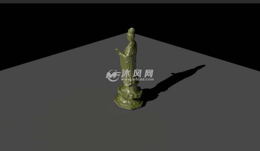 观音侧面渲染图