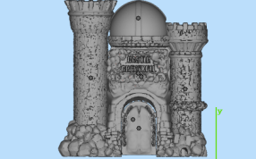 三维骷髅门设计图