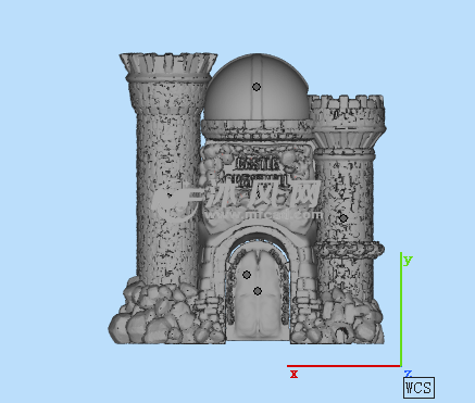 三维骷髅门设计图