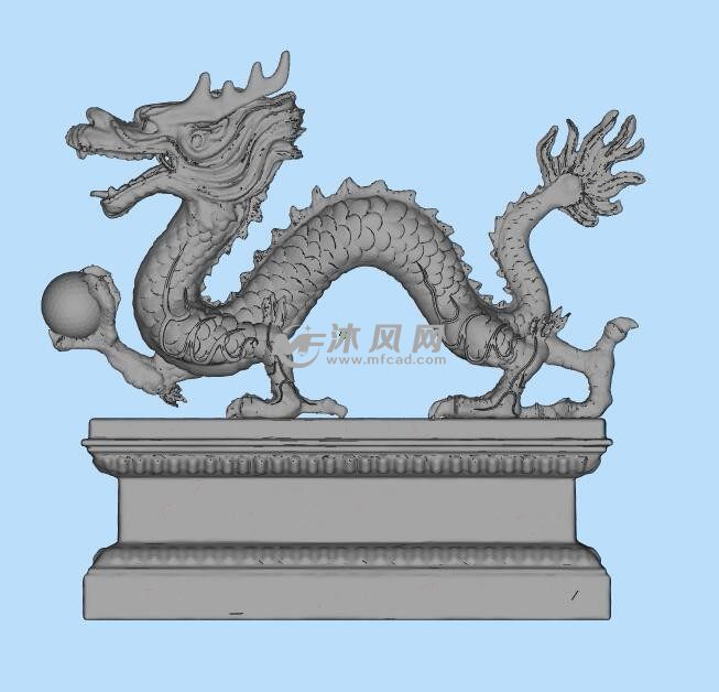 龙雕塑摆件模型