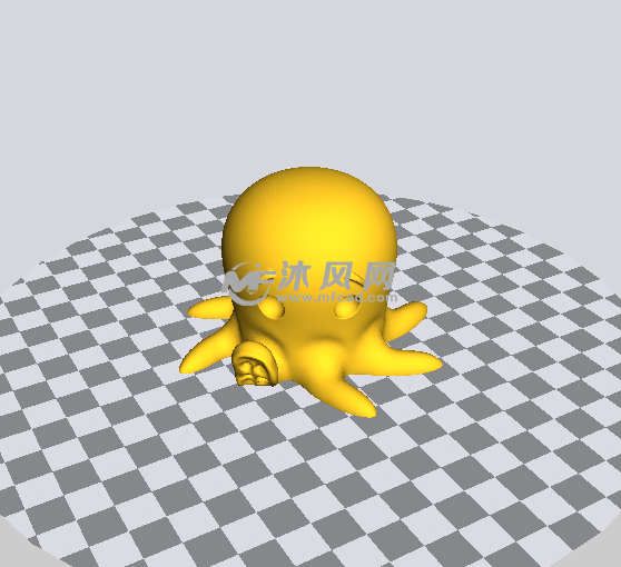 小章鱼stl模型处理截图