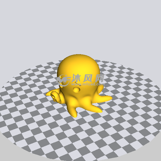 小章鱼stl模型处理截图