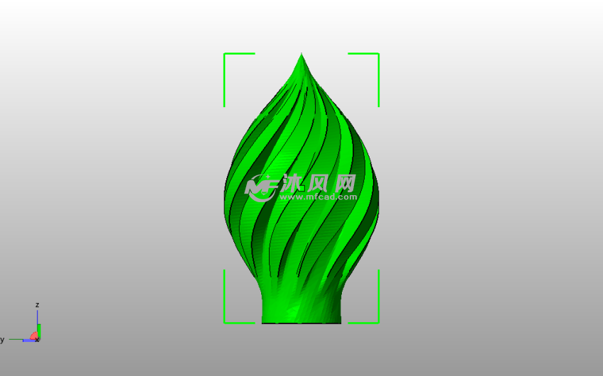 圣诞节灯罩主视图